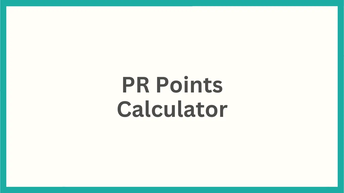 PR Points Calculator
