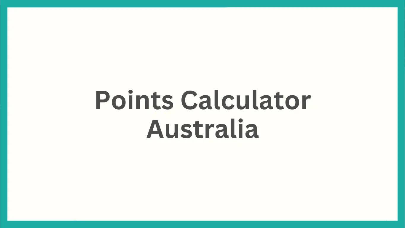 Points Calculator Australia