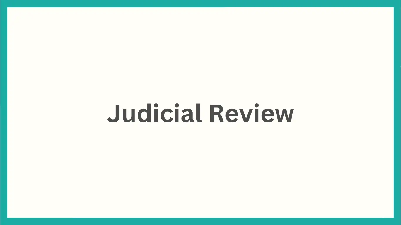 Judicial Review