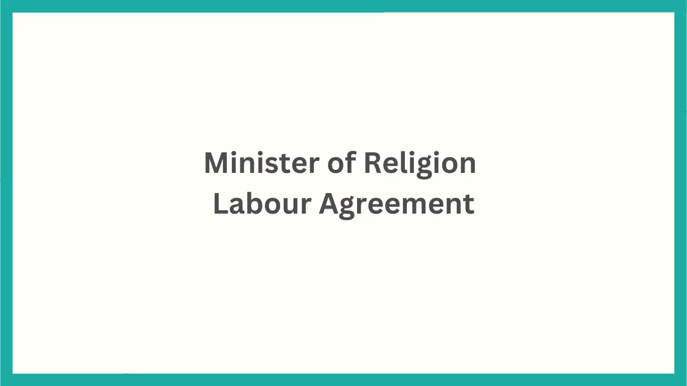Minister of Religion Labour Agreement
