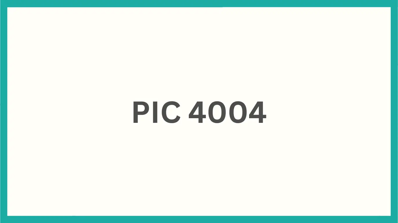 PIC 4004