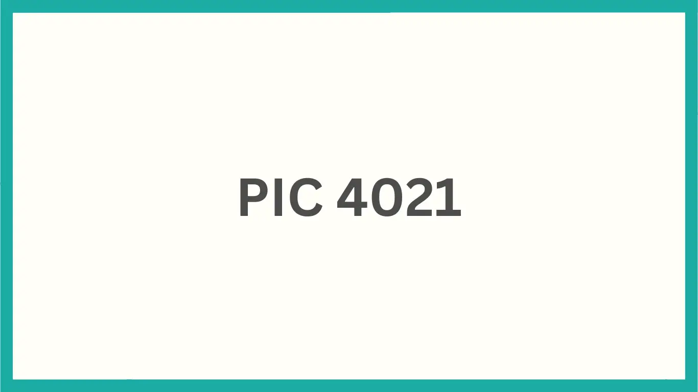 PIC 4021