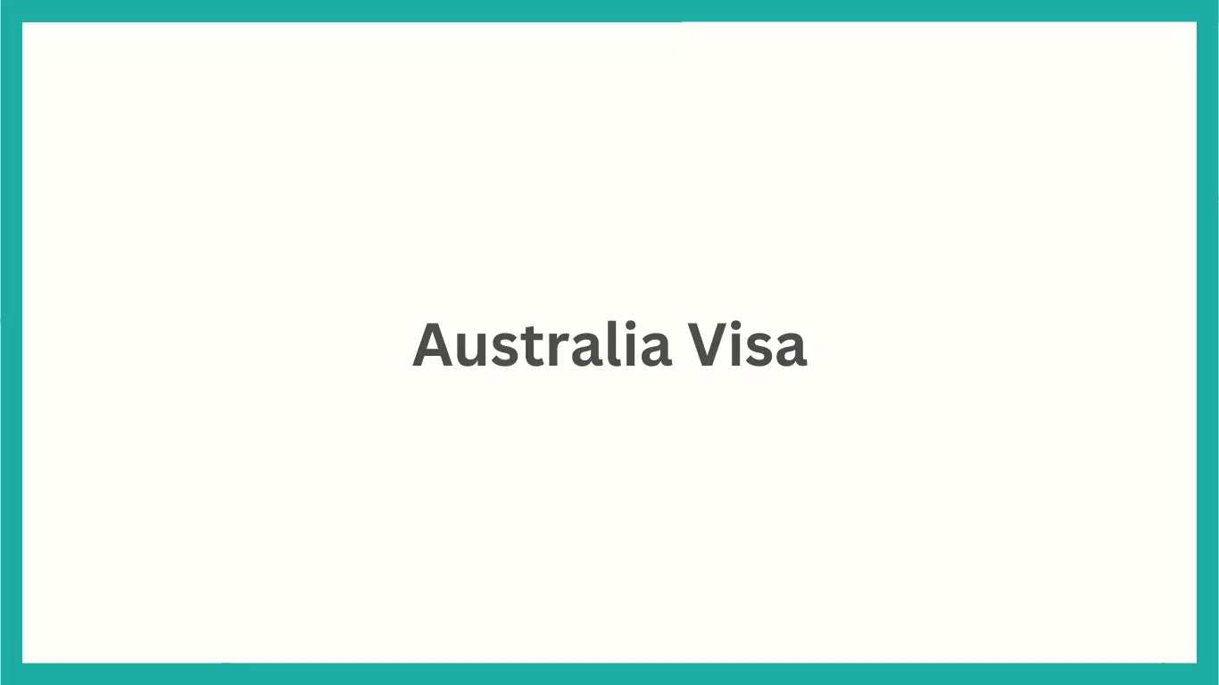 Australia Visa