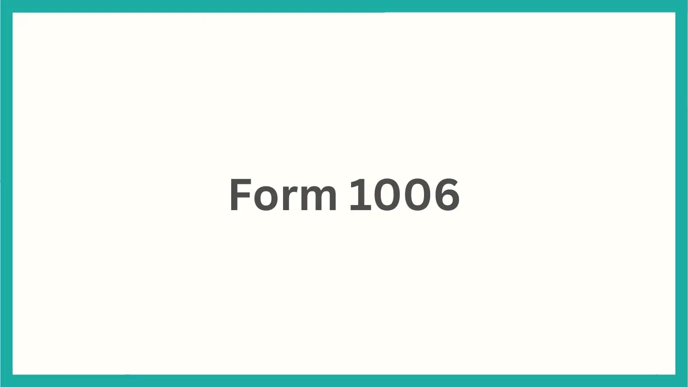Form 1006