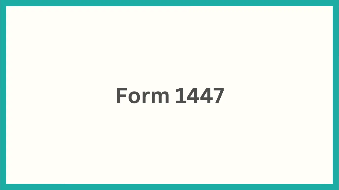Form 1447