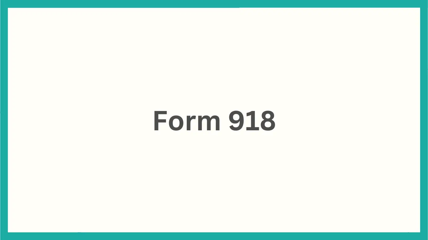 Form 918 – Subclass 445 Dependent Child Visa