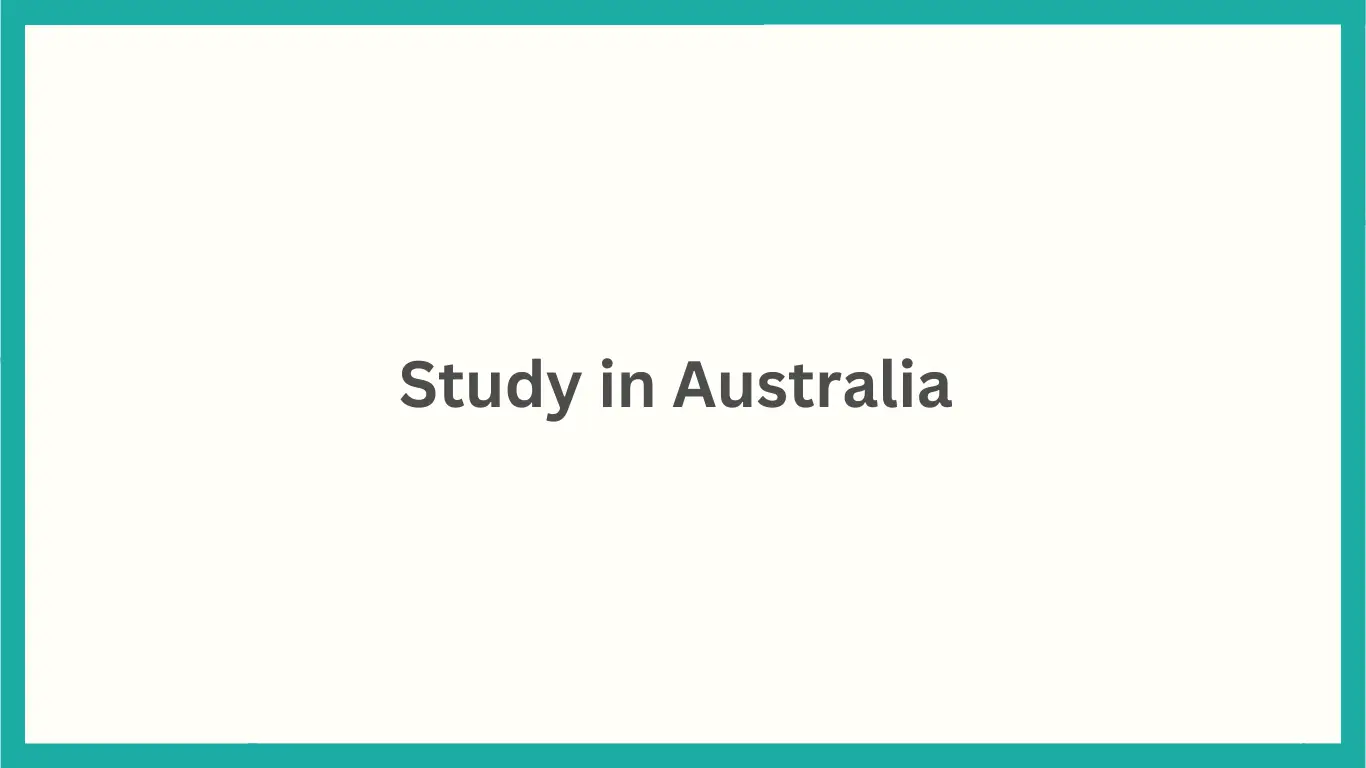 Study in Australia